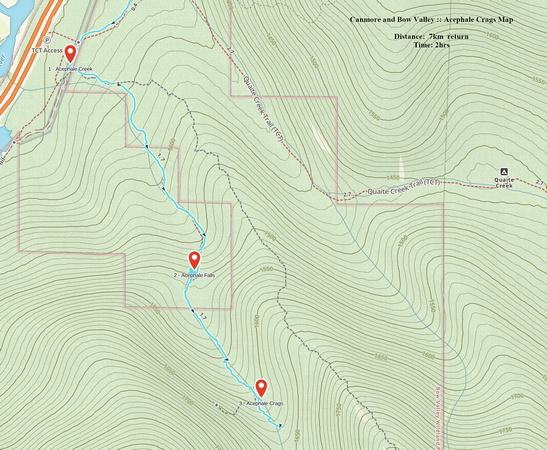 Acephale Crags GAIA Map