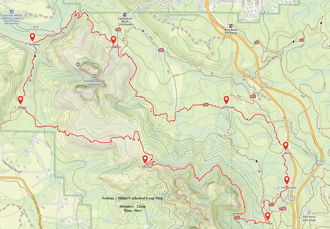 Hiline / Cathedral Loop GAIA Map