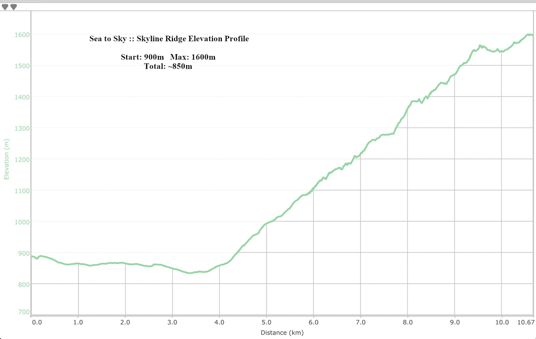 Skyline Ridge Elevation Profile