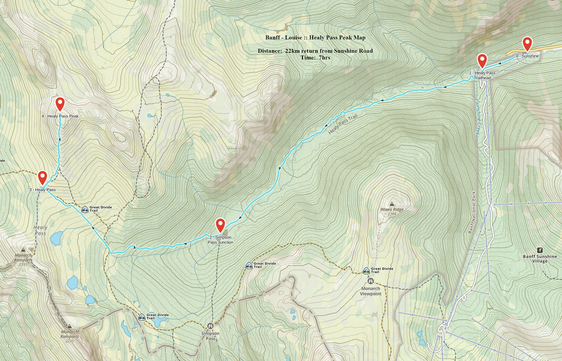 Healy Pass Peak GAIA Map