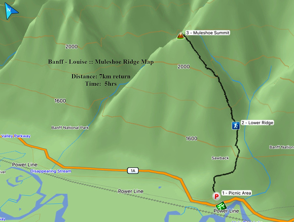 Muleshoe Ridge Map