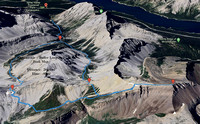 Buller Pass Loop - Red Peak Map