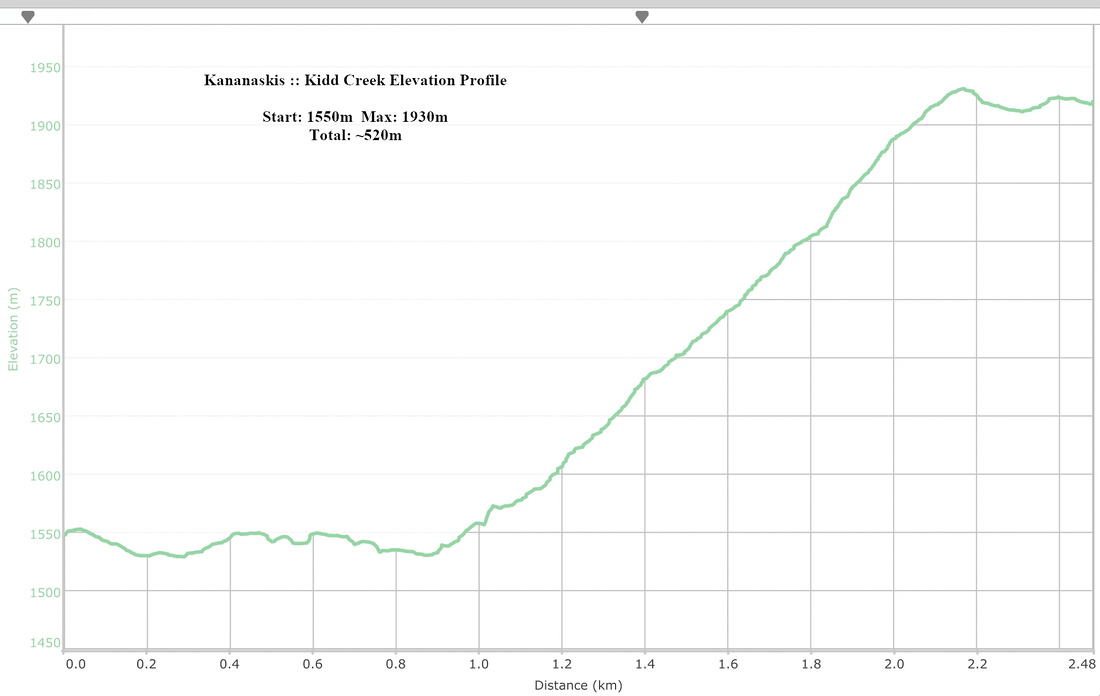 Kidd Creek Elevation Profile