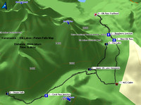 Elk Lake - Petain Falls Map
