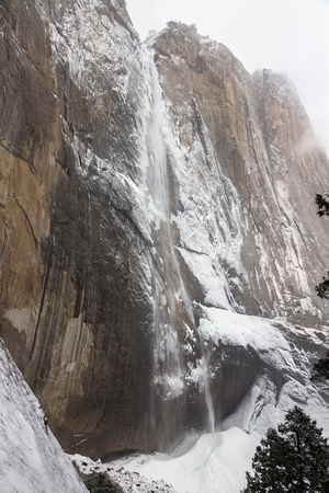 Yosemite Falls Trail in Winter