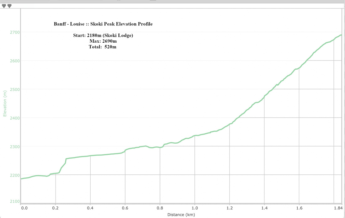 Skoki Peak Elevation Profile