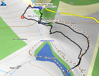 Grassi Lakes - Whiteman Gap Map