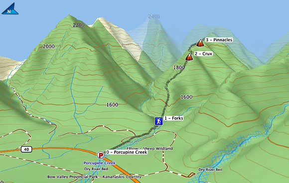 Porcupine Ridge Map