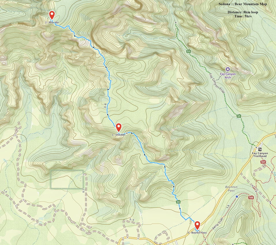 Bear Mountain GAIA Map