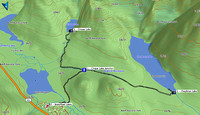 Chephren and Cirque Lakes Map