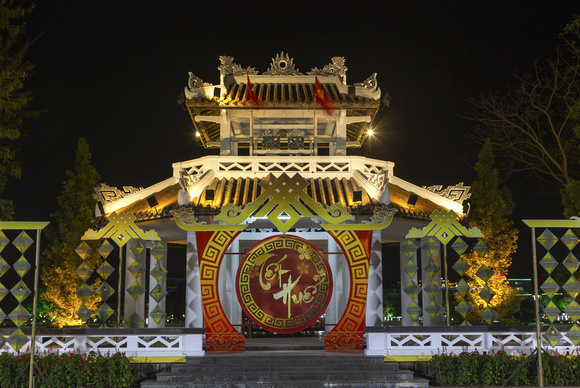 Chinese Temple by Night