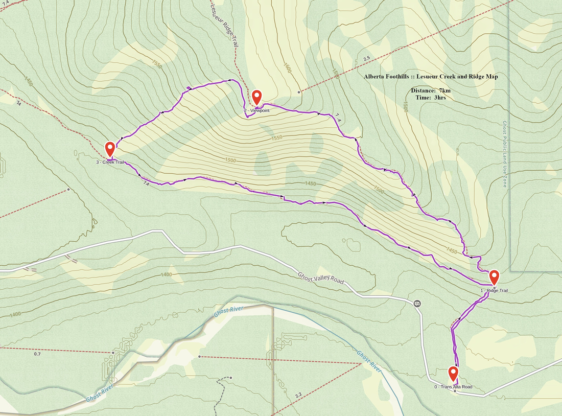 Lesueur Ridge GAIA Map