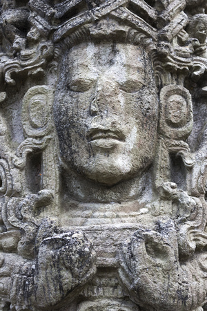 Mayan Face Carving