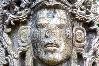 Mayan Face Carving