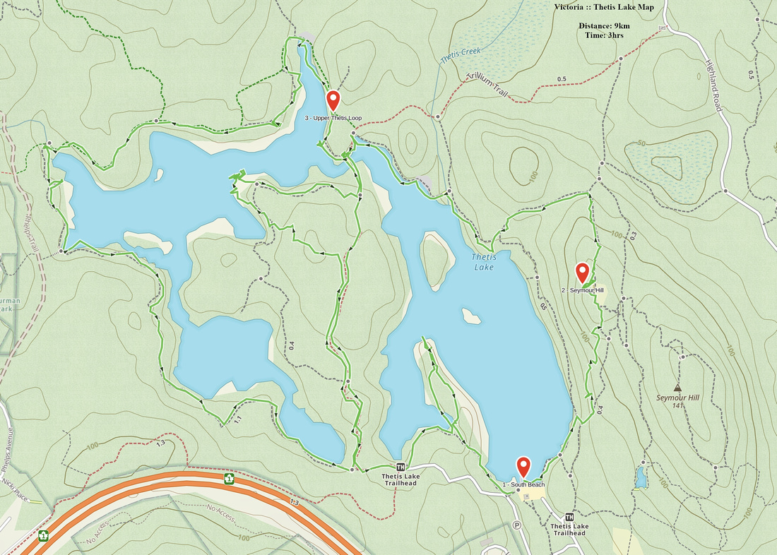 Thetis Lake GAIA Map