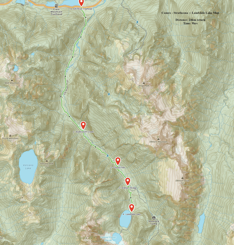 Landslide Lake GAIA Map