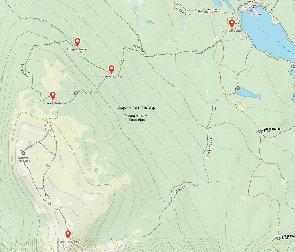 Bald Hills GAIA Map
