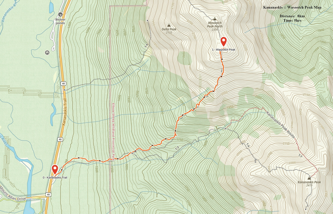Wasootch Peak GAIA Map
