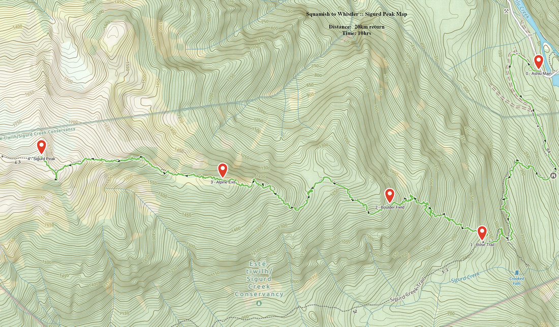Sigurd Peak GAIA Map