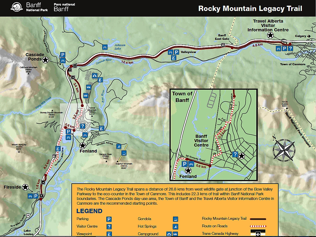Banff Legacy Trail Map