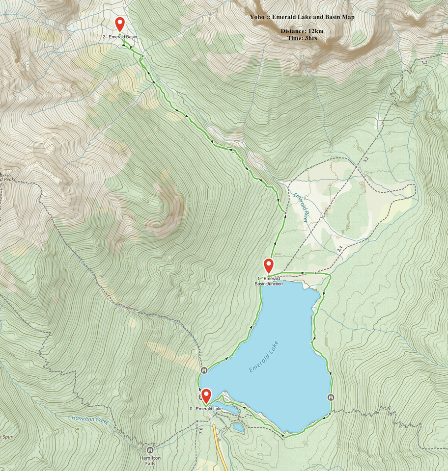 Emerald Lake and Basin GAIA Map