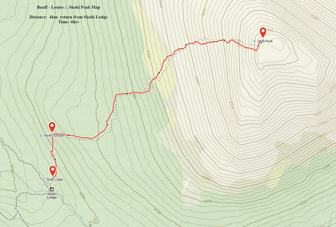 Skoki Peak GAIA Map