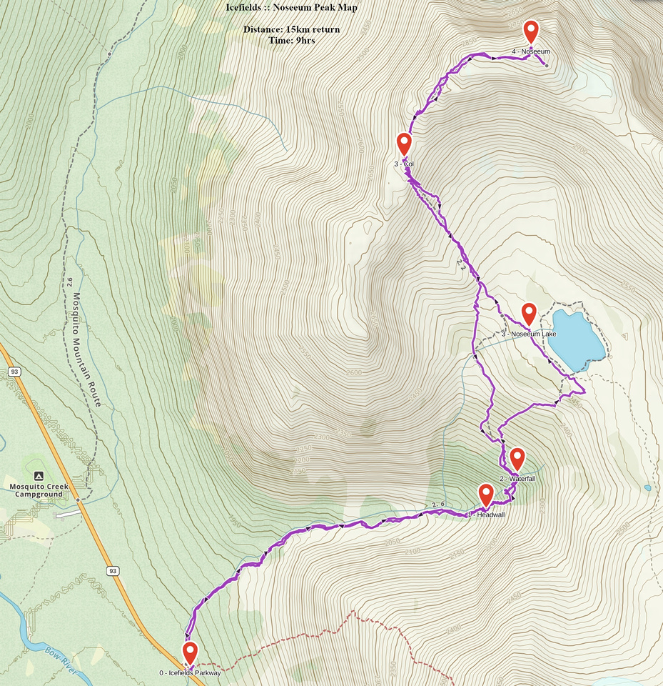 Noseeum Peak GAIA Map