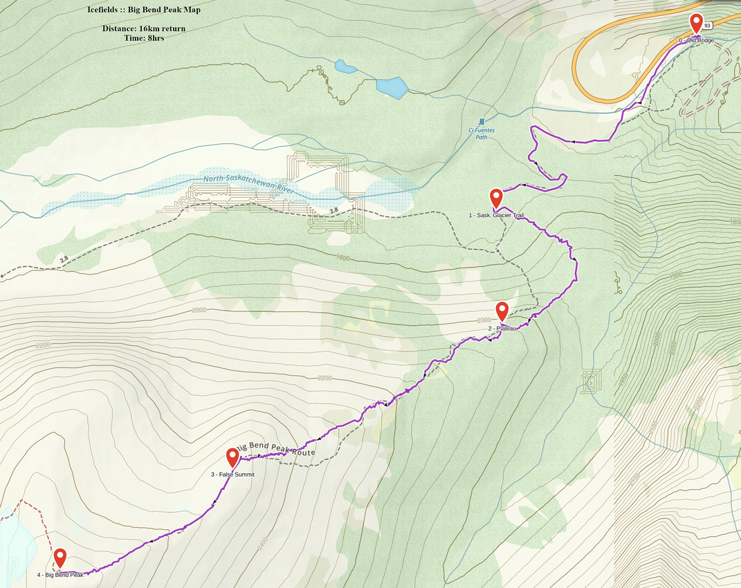 Big Bend Peak GAIA Map