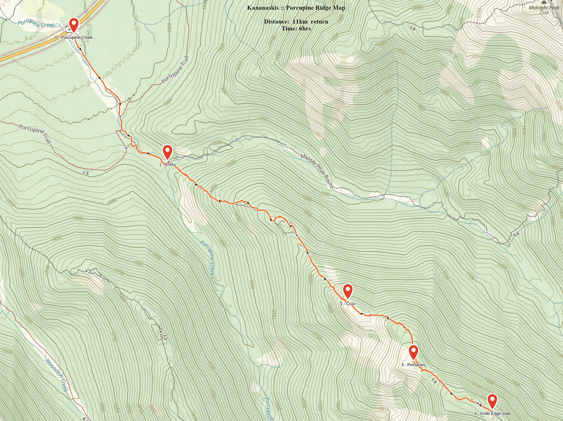 Porcupine Ridge GAIA Map