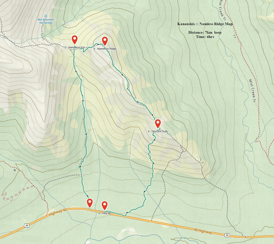 Namless Ridge GAIA Map