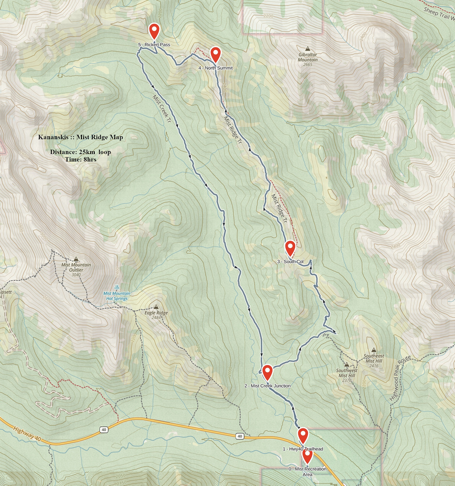Mist Ridge GAIA Map