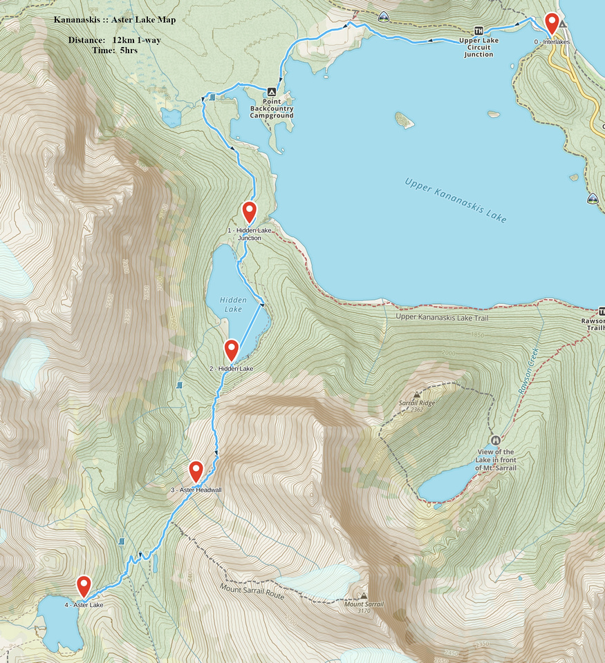 Aster Lake GAIA Map