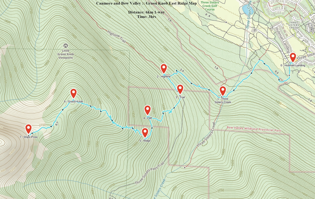 Grassi Knob East Ridge GAIA Map