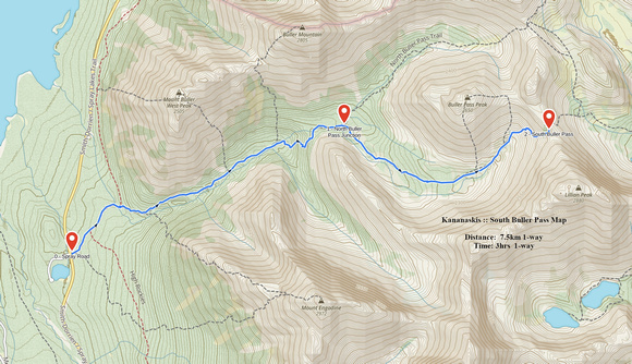 South Buller Pass GAIA Map
