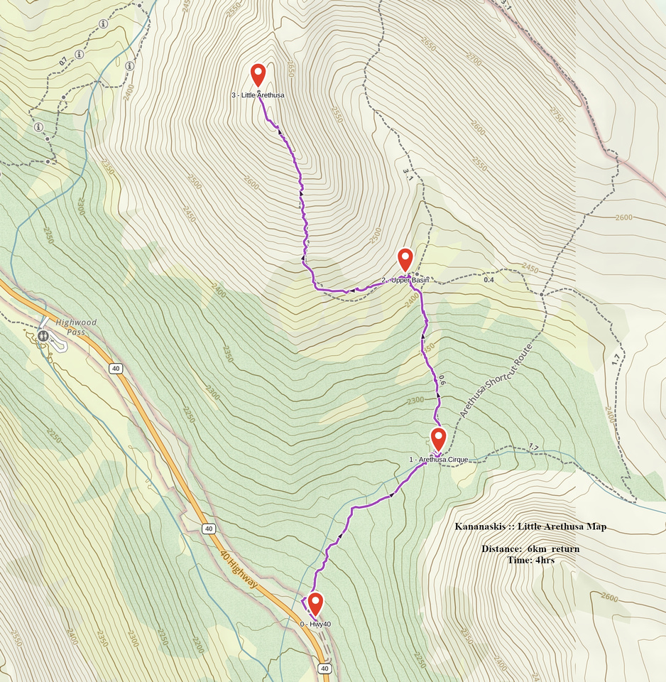 Little Arethusa GAIA Map