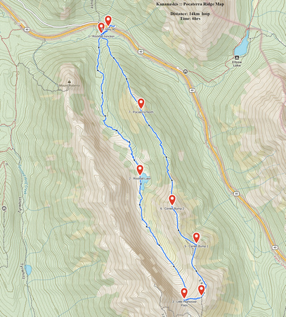 Pocaterra Ridge GAIA Map