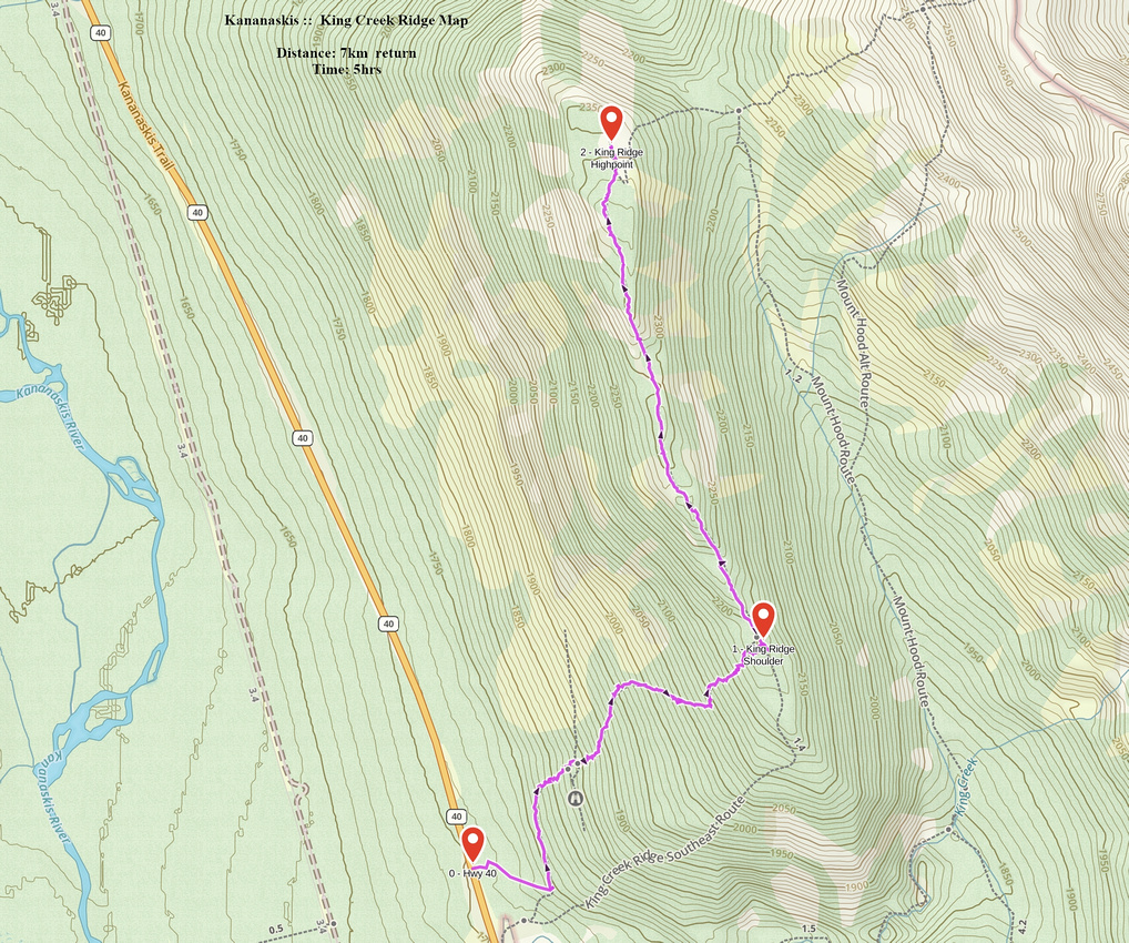 King Creek Ridge GAIA Map