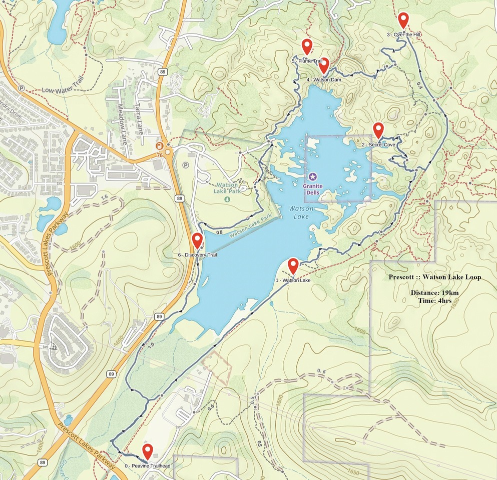 Watson Lake Loop GAIA Map