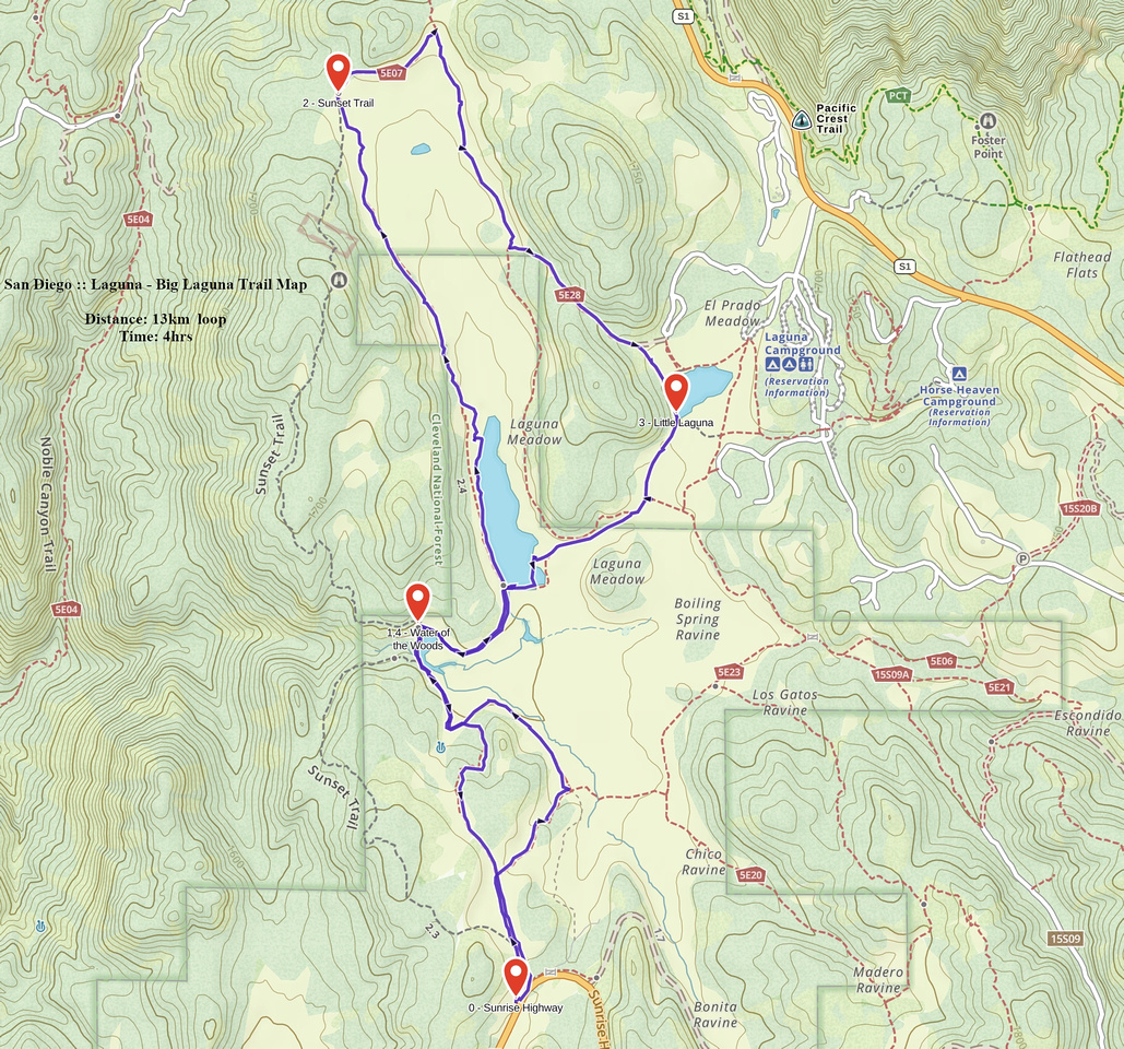 Big Laguna Trail GAIA Map