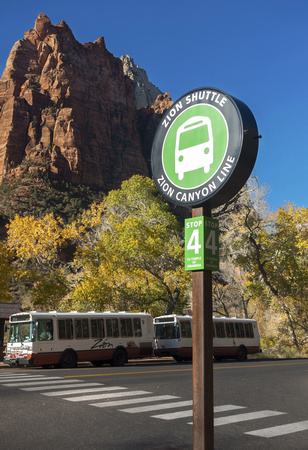 Zion Shuttle Stop