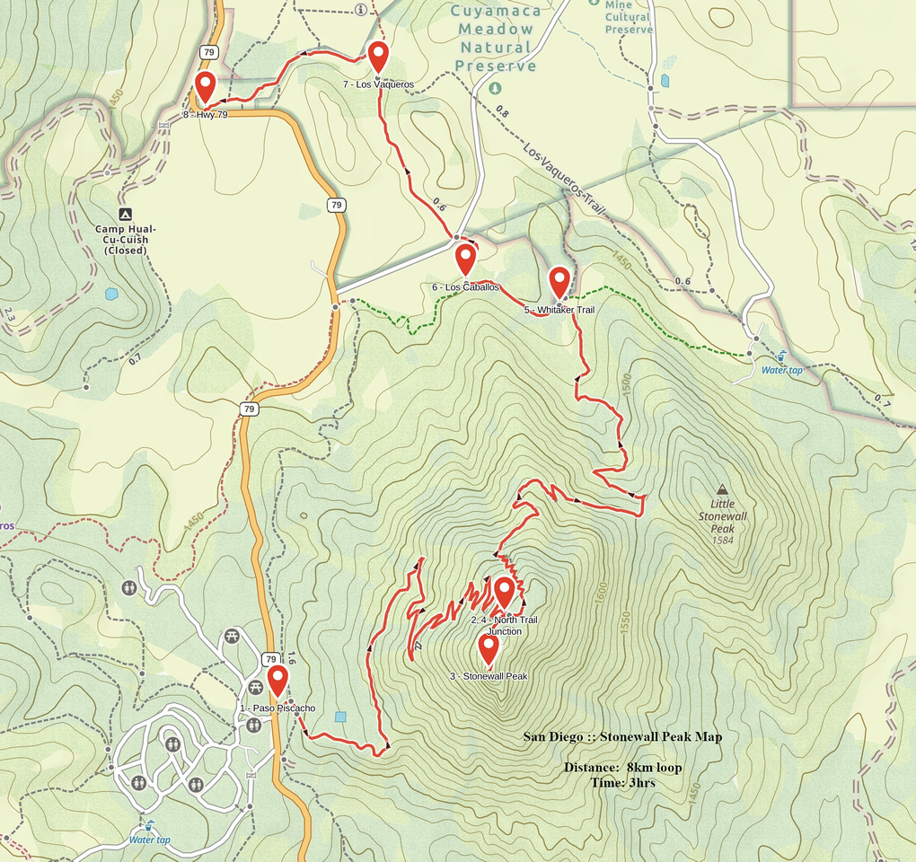 Stonewall Peak GAIA Map