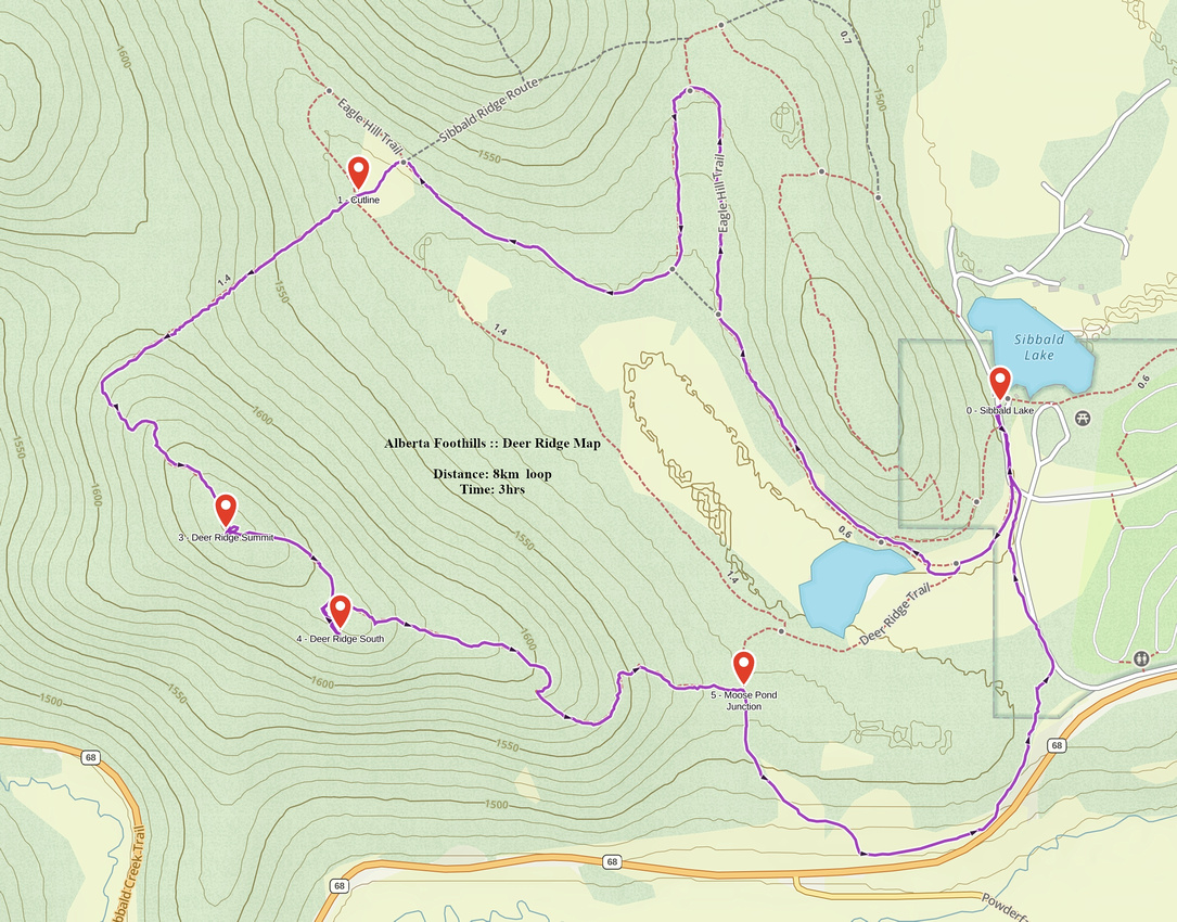 Deer Ridge GAIA Map