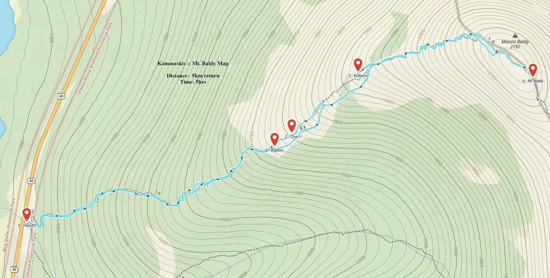 Mt. Baldy Main Peak GAIA Map